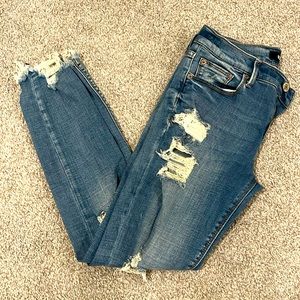 Express Distressed Stretch Performance Jeans